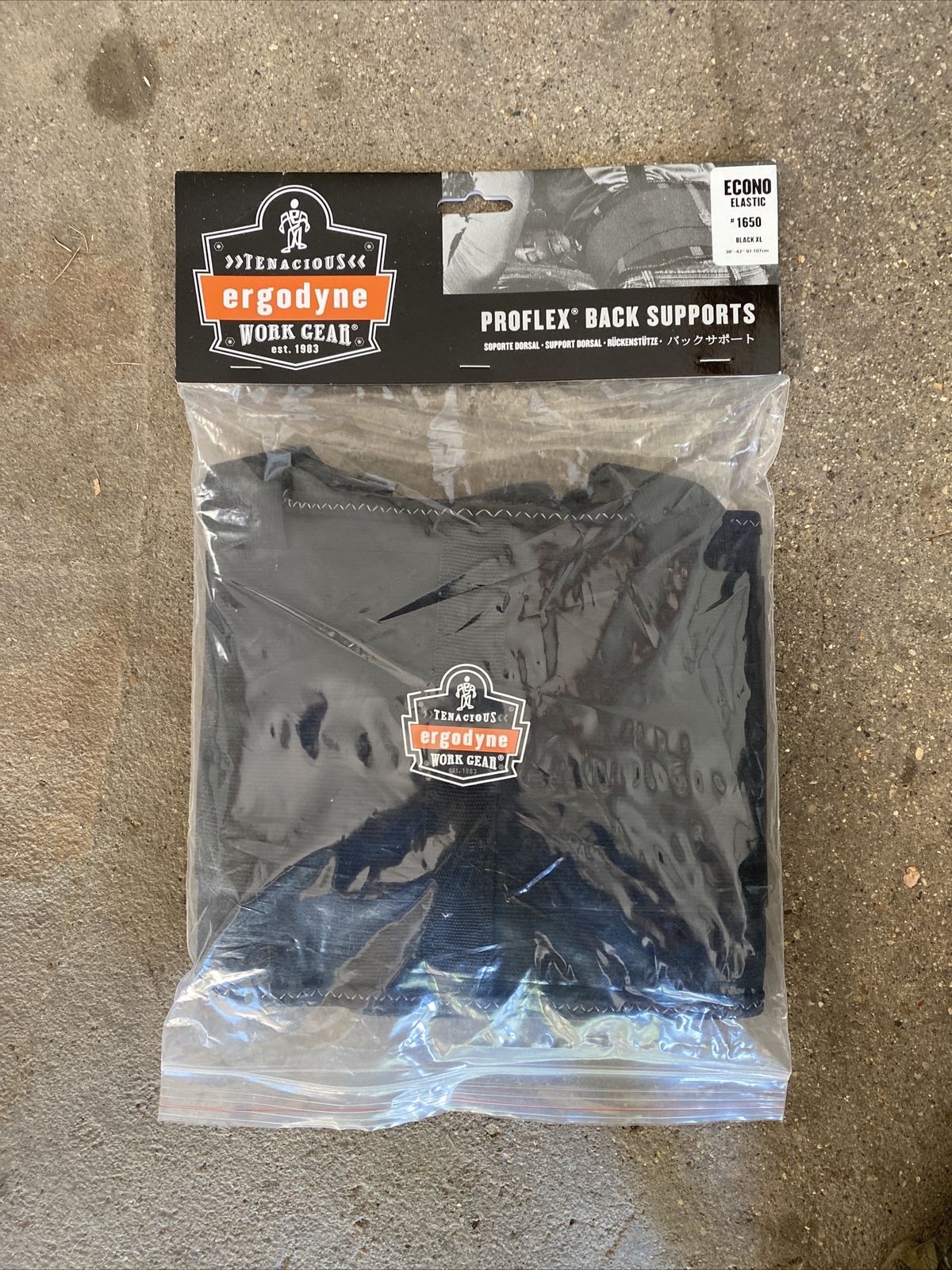 Proflex By Ergodyne 1650 Back Support,Xl,7-1/2Inw,Black. Brand New, Never Used!