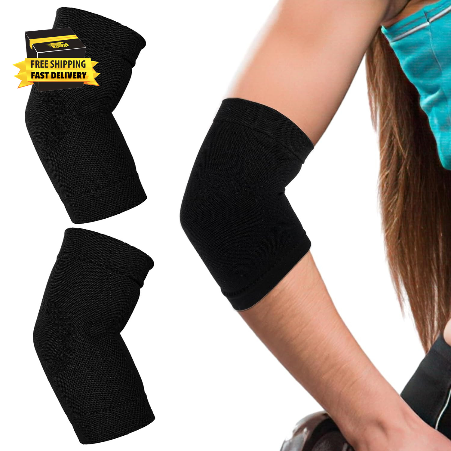 Elbow Compression Sleeve, 1 Pairs Arm Support Elbow Sleeves, Tennis Elbow Compre