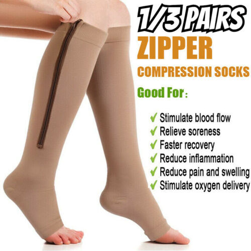 Compression Socks Stockings Knee High Womens Mens 20-30mmHG S/M – X/XL Unisex