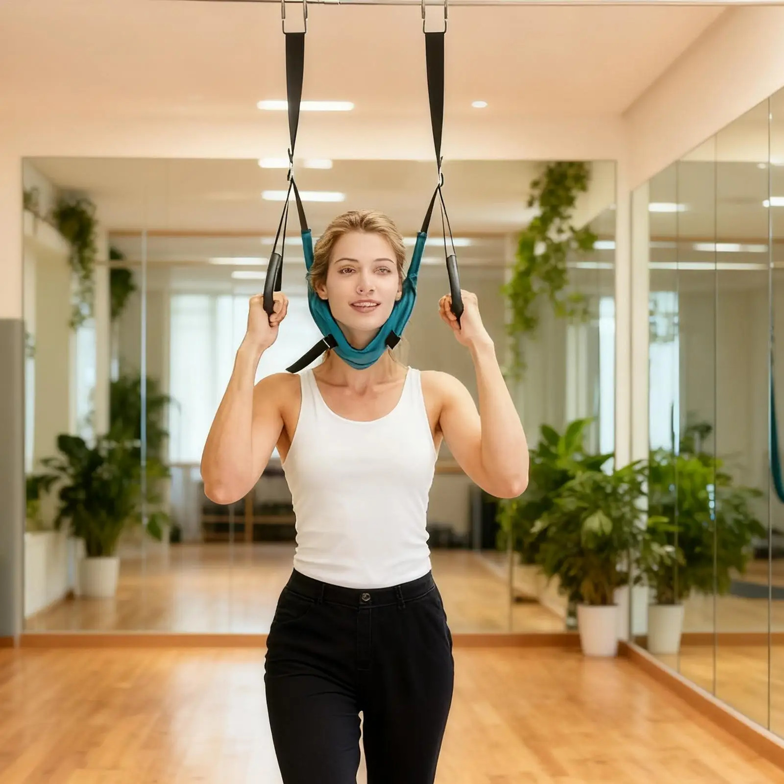 Neck Stretcher Brace Cervical Traction Device for Home Use Portable Neck Relief