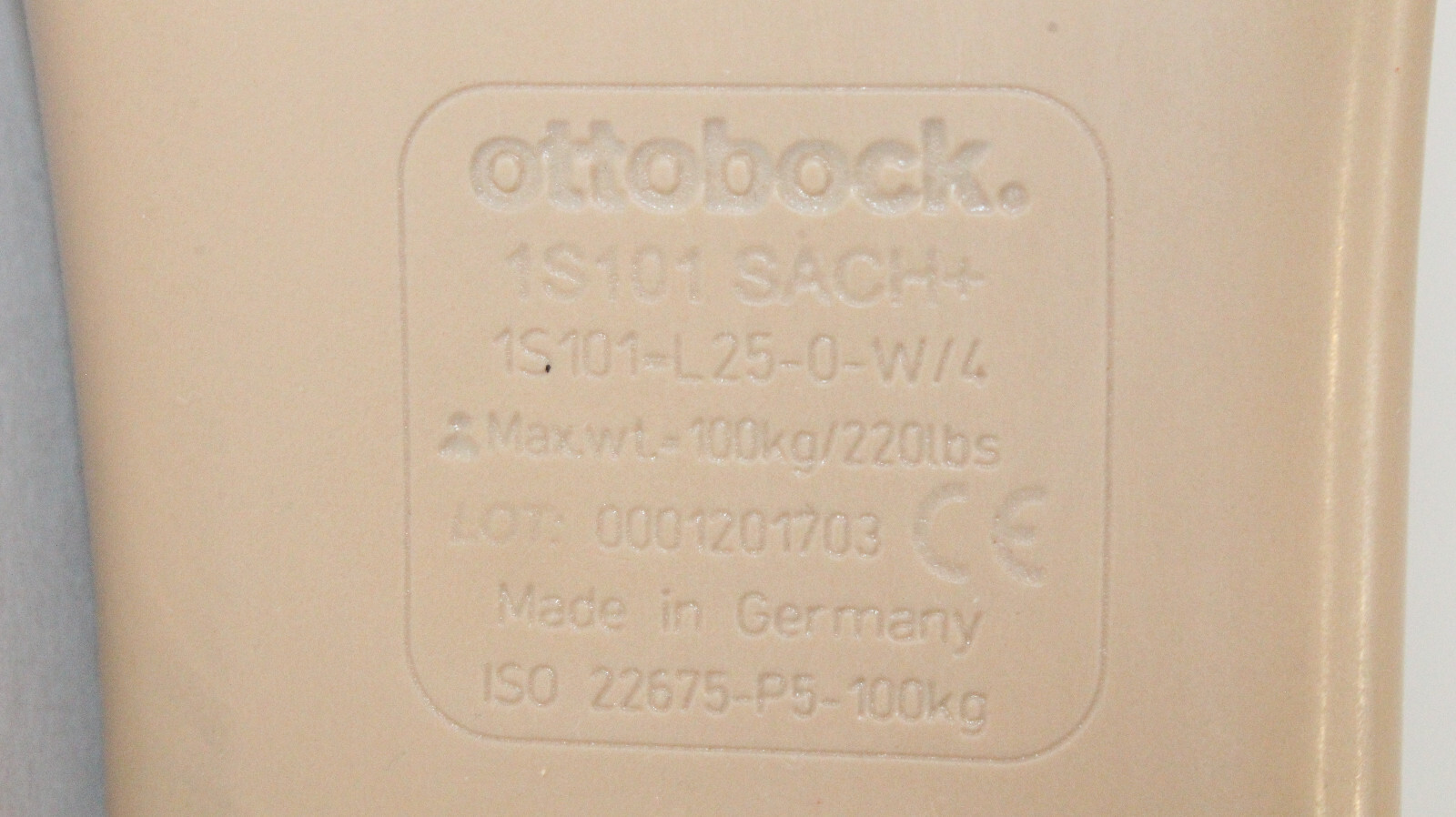 OTTOBOCK COMPLETE SACH+ PROSTHETIC LEFT FOOT 1S101 ADAPTER 2R54 Sz 25 NEW?