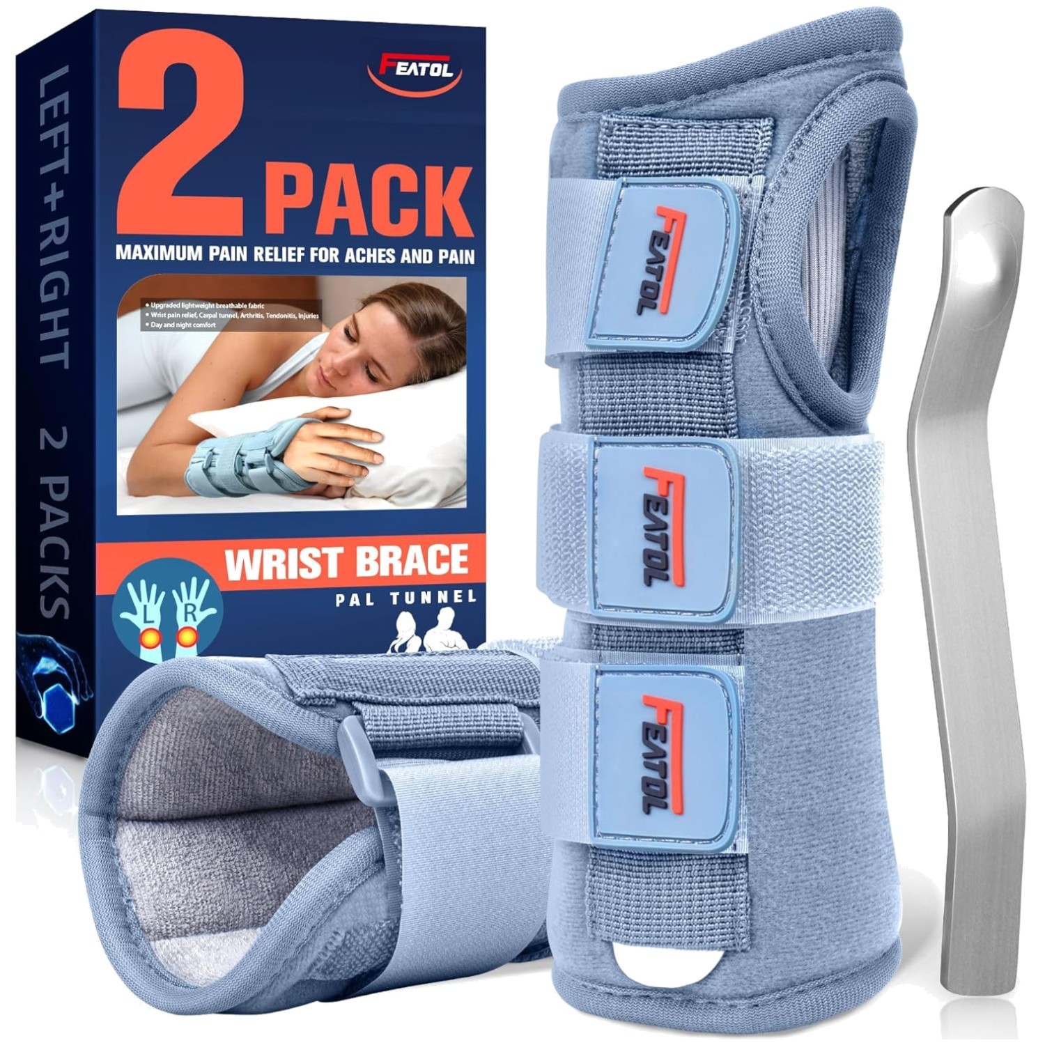 Adjustable Wrist Brace for Carpal Tunnel Pain Relief