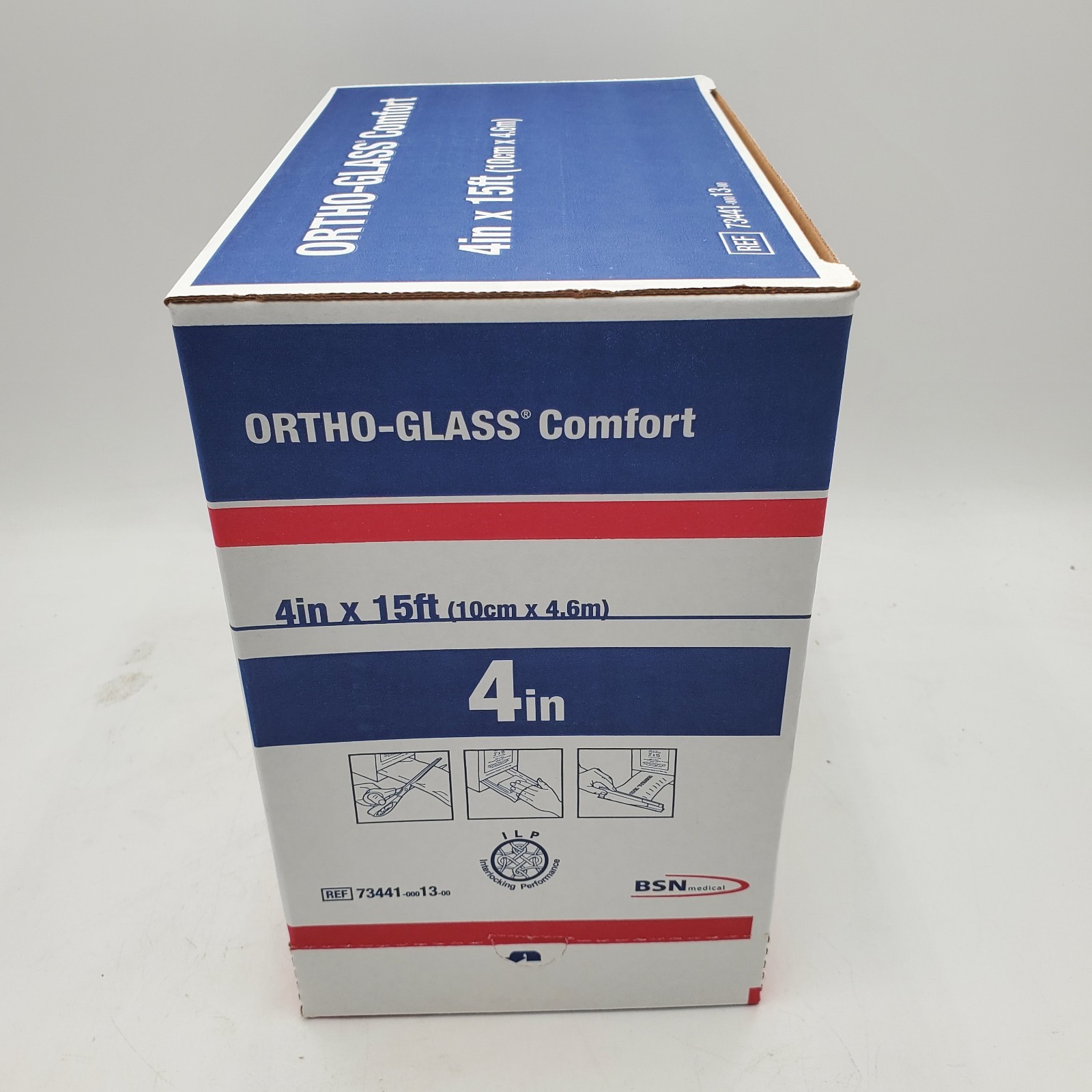 2 Rolls Ortho-Glass Comfort 4″ x 15 ft Fiberglass Splinting Material – Exp 2026
