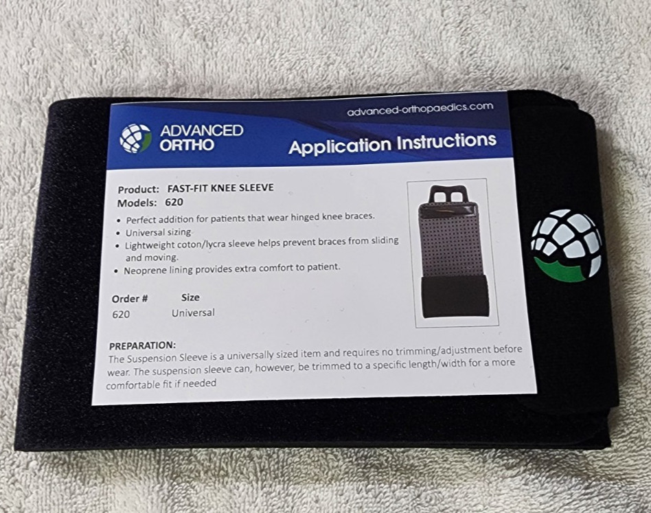Advanced Ortho The Fast Fit Knee Sleeve 620 Universal One Size Fits All L2397