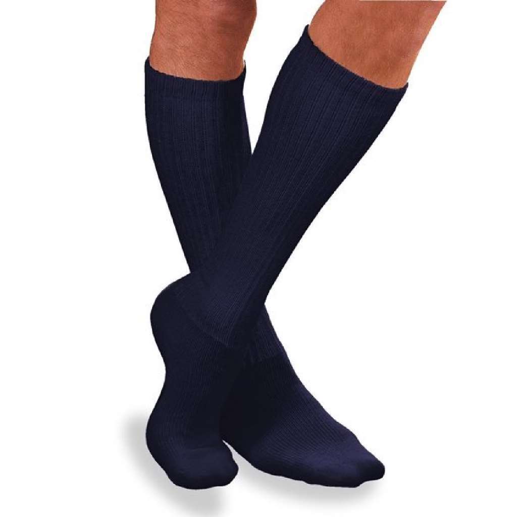 JOBST SensiFoot Diabetic Knee High Socks 8-15mmHg (Navy) X-Small