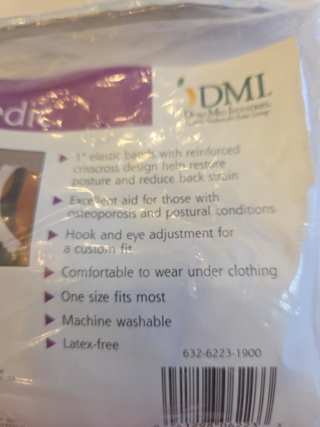 DMI Duro Med Industries Posture Perfect New! SEALED Package One Size Fits Most