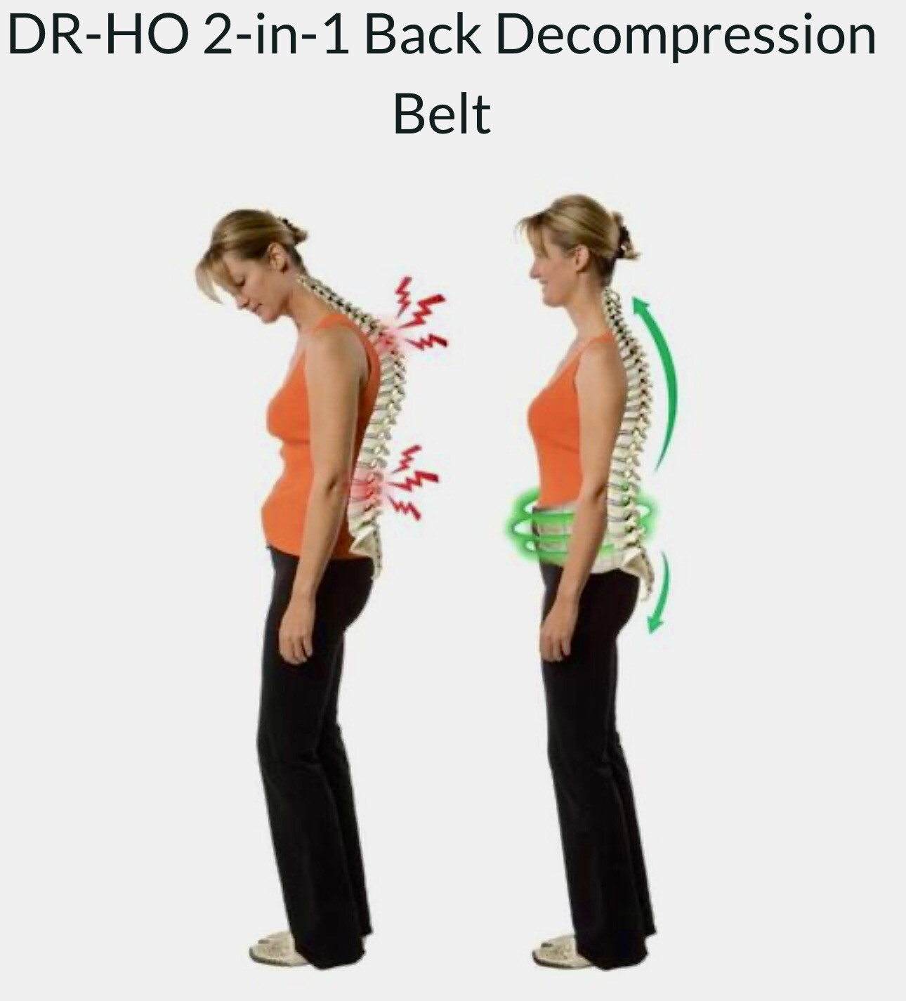 Dr. Ho’s 2-in-1 Back Decompression Belt- Size A Lower Back Pain and Stiffness US