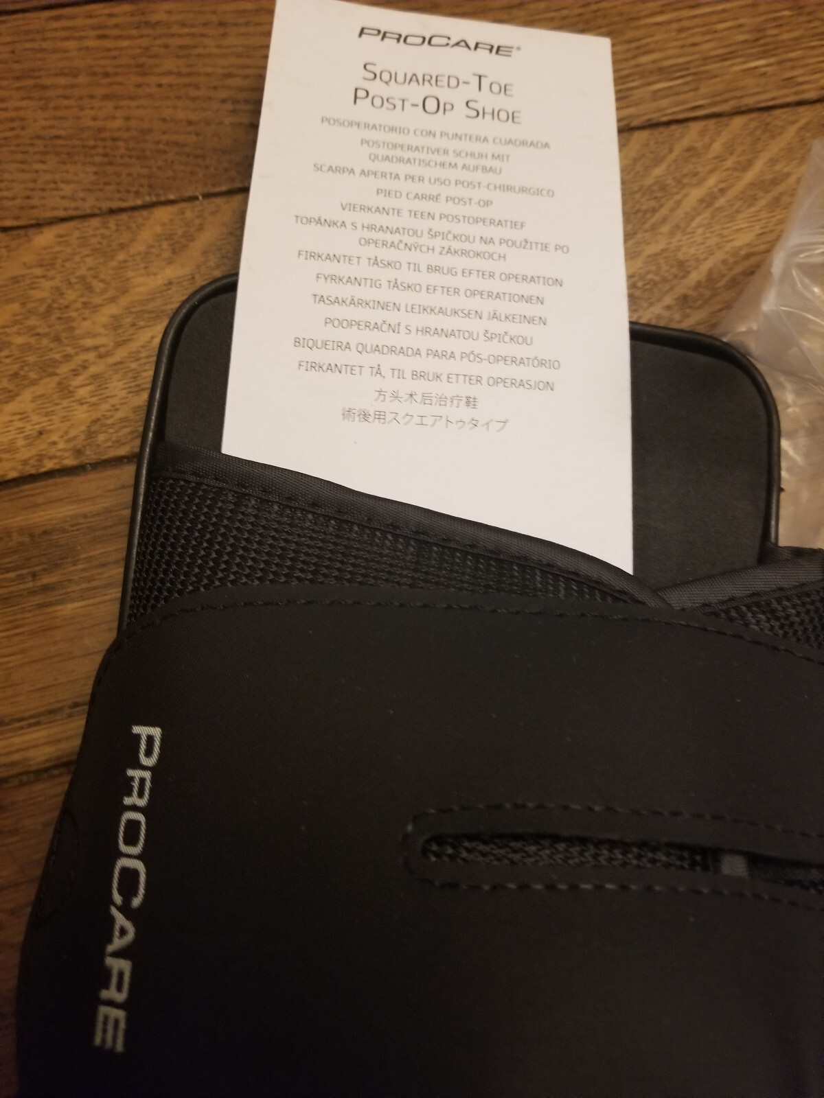 ProCare Squared Toe Post-Op Shoe Size: LARGE new as picured