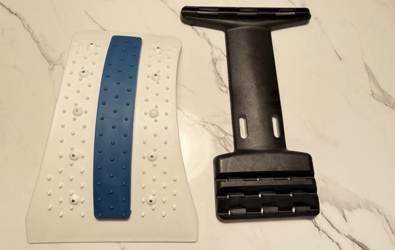 Back Stretcher Spine Board Adjustable Ortho Support for Pain Relief and Lumbar