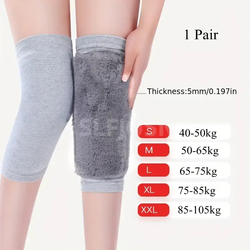 Women Men Elderly Winter Warm Knee Pads Cold Leg Arthritis Kneepad Knee Support
