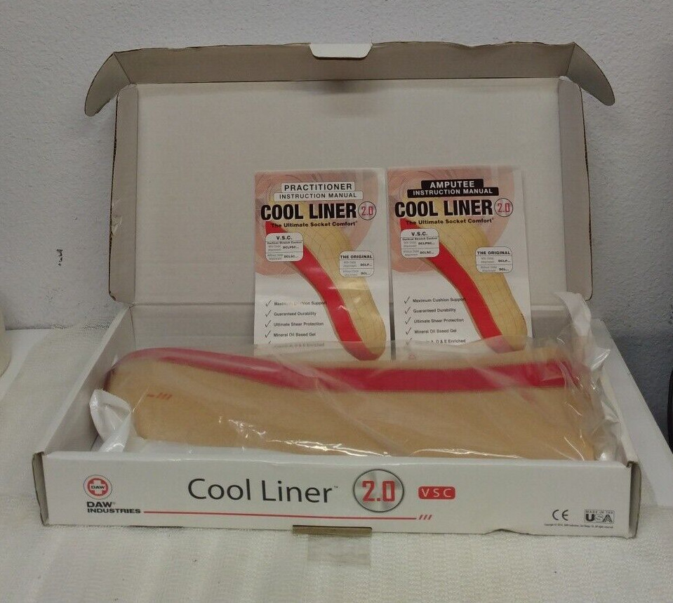 Prosthetic Daw Cool liner 2.0 6 mm thickness Cushion Liner 23/32 ( Large ) NEW
