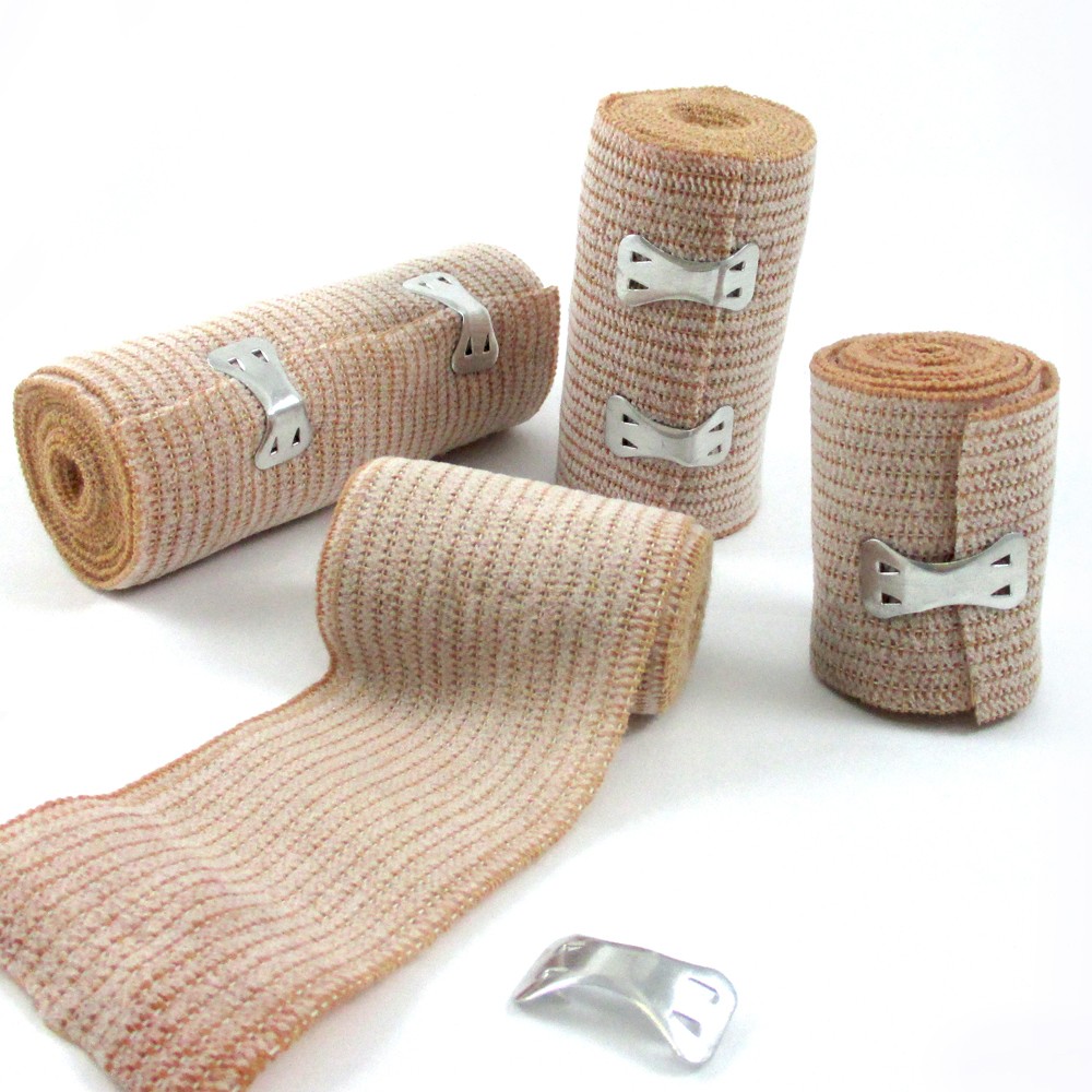 4 PC Combo Pack Elastic Bandages 2×2″ 1×3″ 1×4″ Wrap Ankle Wrist Foot First Aid