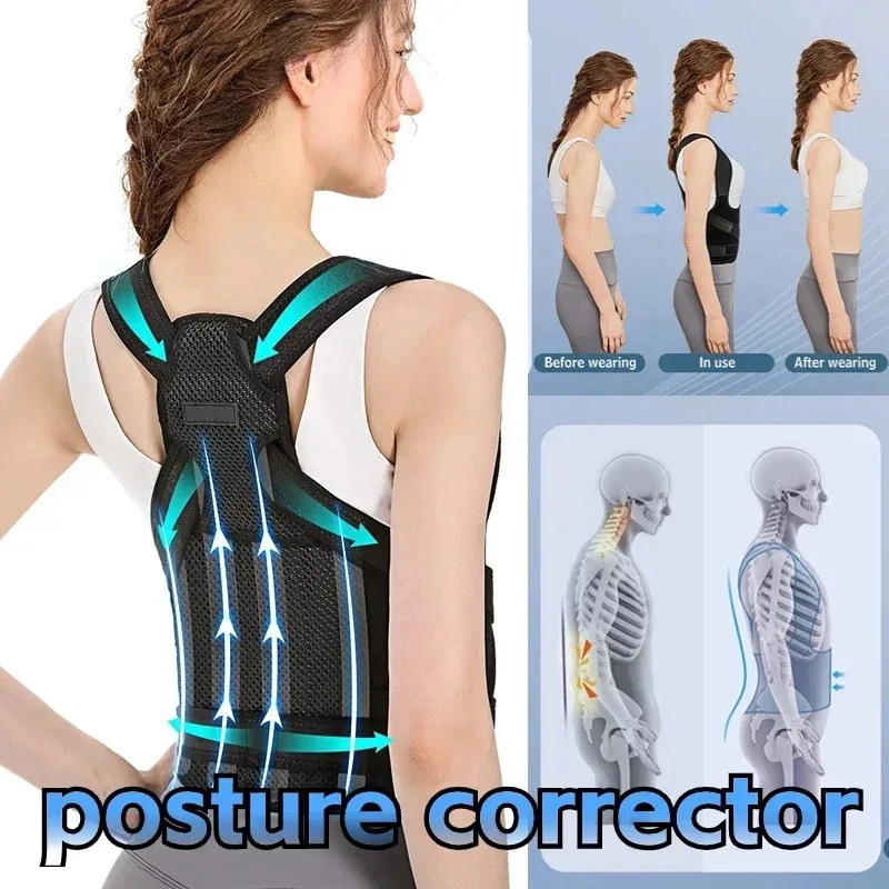 Posture Corrector Back Orthopedic Straps for Men and Women Fully Adjustable Spin