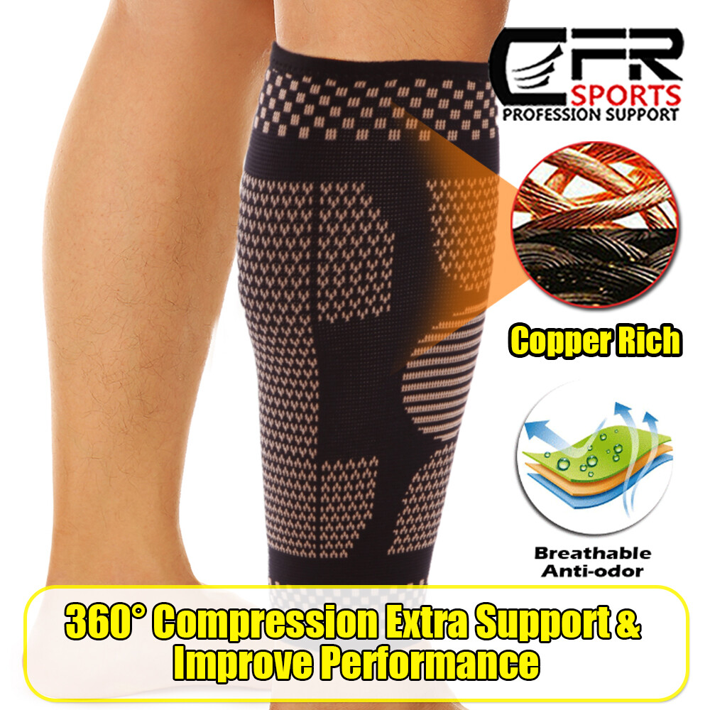 Copper Compression Socks 20-30mmHg Support Calf Leg Sport Men Women Workout CFR