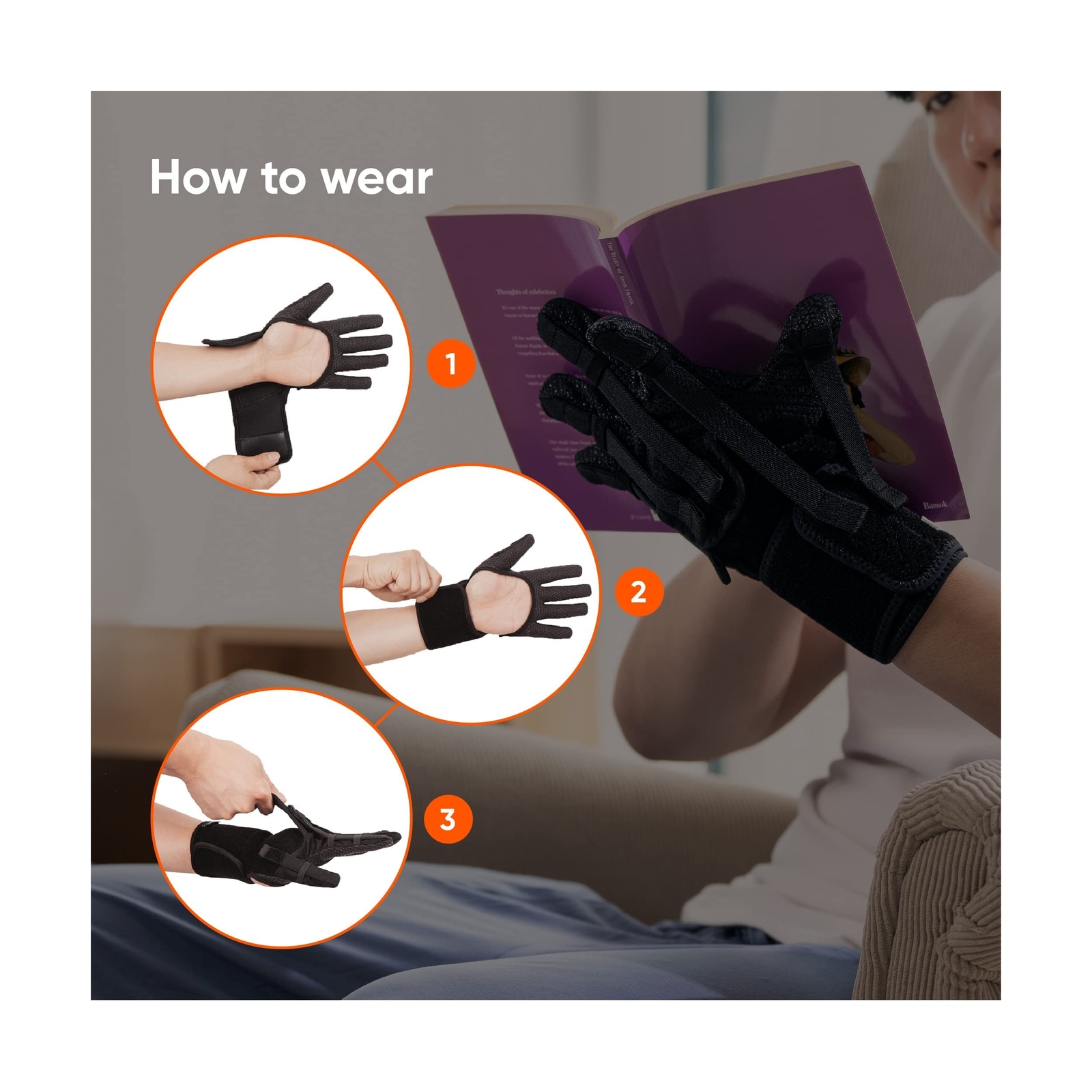 Neofect Finger Splint for Spastic Fingers Medium Left – Stroke Recovery Equip…