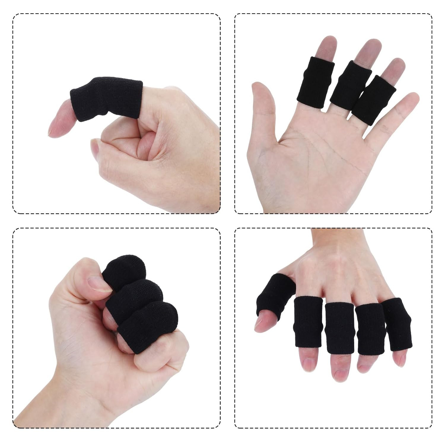 10 Protectores de Elasticos De Dedos Para Baloncesto Y Deporte Al Aire Libre