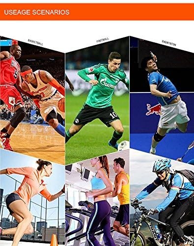 Knee Pads Compression Leg Sleeve Knee Sleeve for All Sports Wrestling Protect…