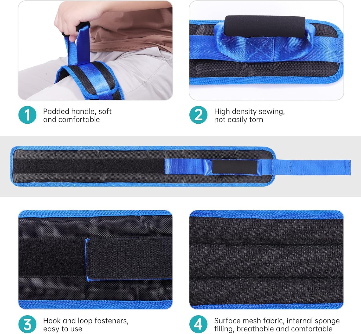 Lightweight Mobility Lift Straps – Thigh Lifter Belt for Elderly & Knee Recovery