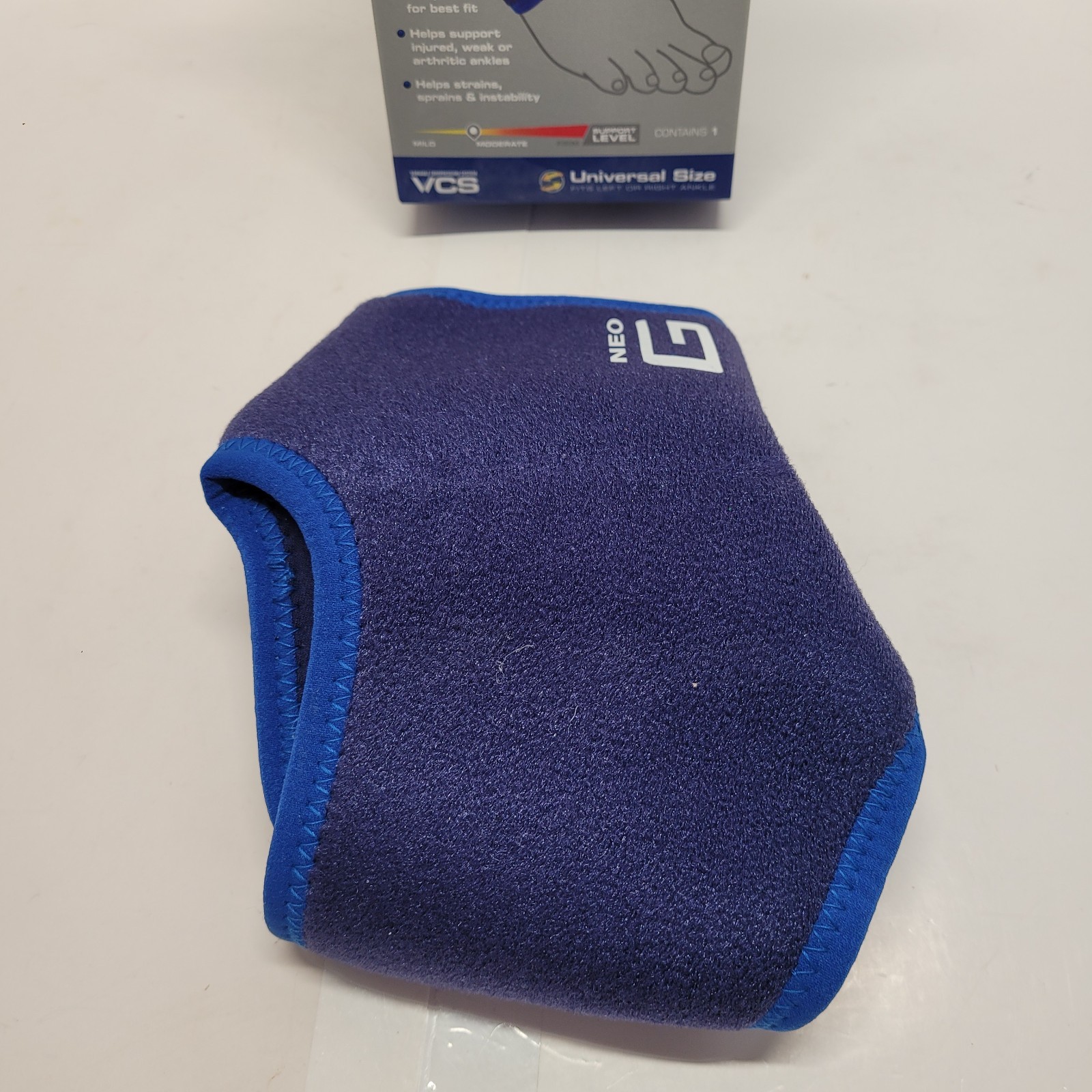 NEO-G Stabilized Ankle Support With Adjustable Strap Universal Size NEW