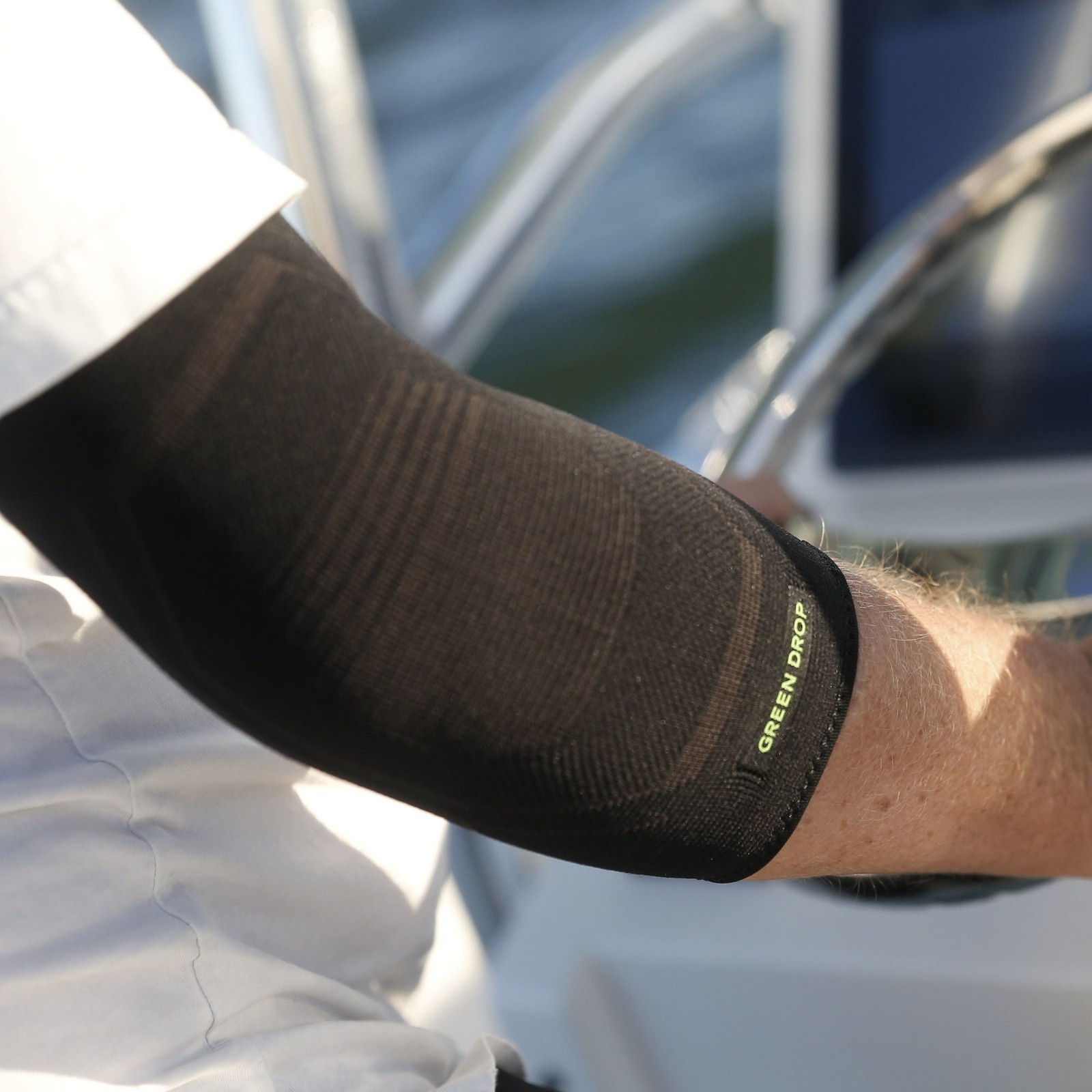 Green Drop Small Medium Pull-On Sleeve Elbow Support Single Patient Use 2 Each