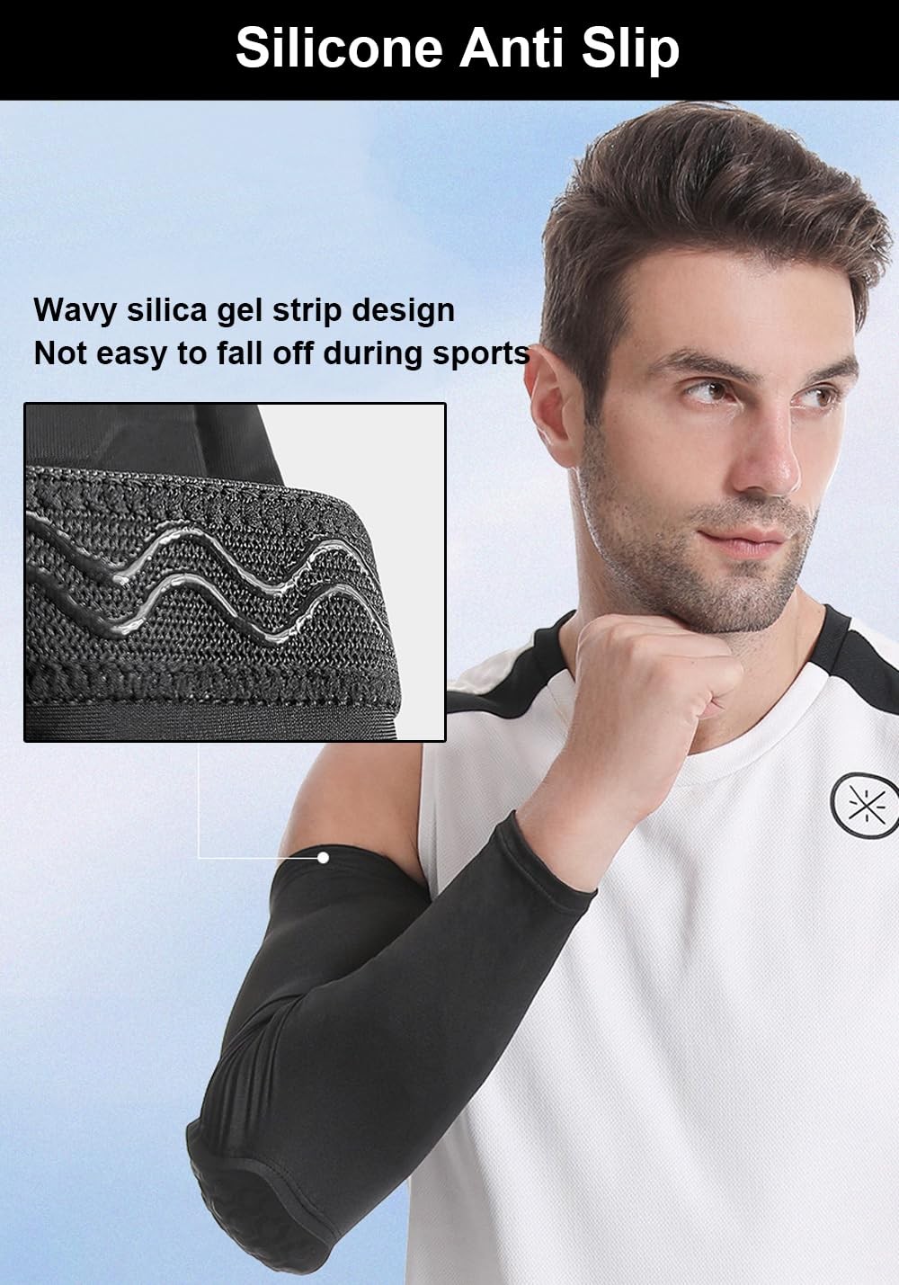 2 Pack Elbow Compression Sleeve Padded Elbow Sleeve, Basketball Arm sleeve Ba…