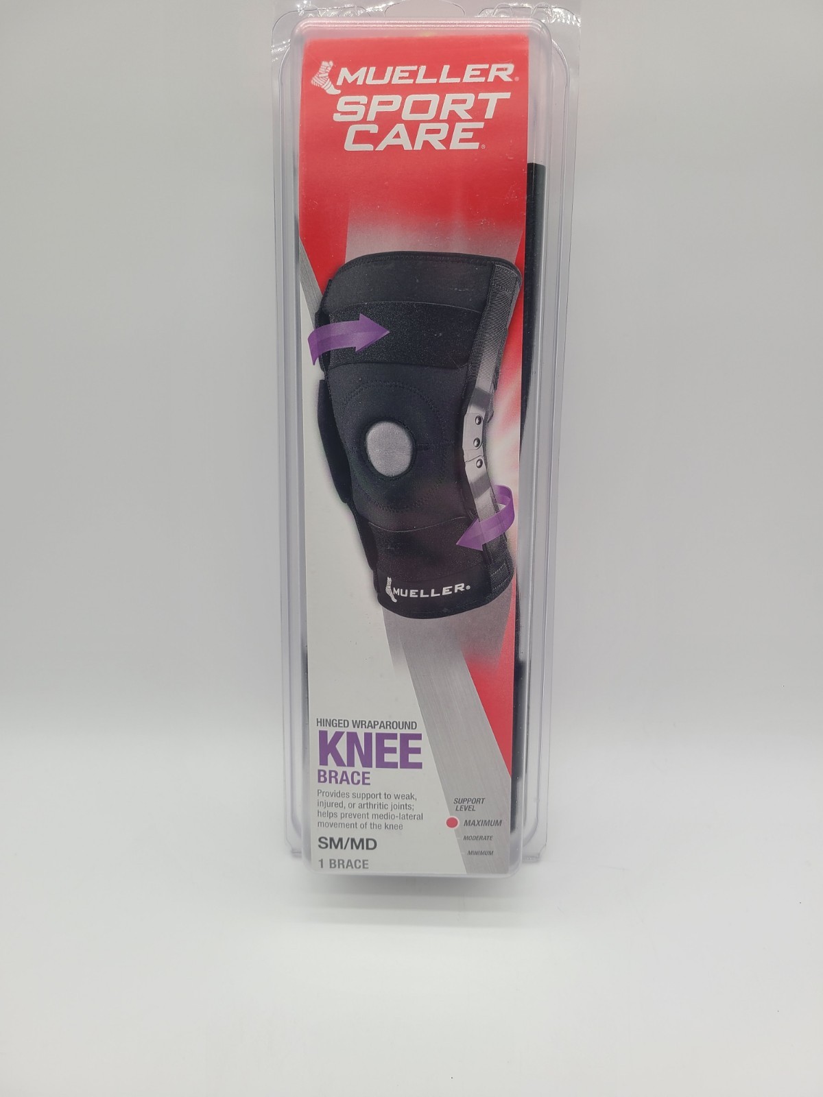 Mueller Sport Care Hinged Wrap Around Knee Brace SM/MD