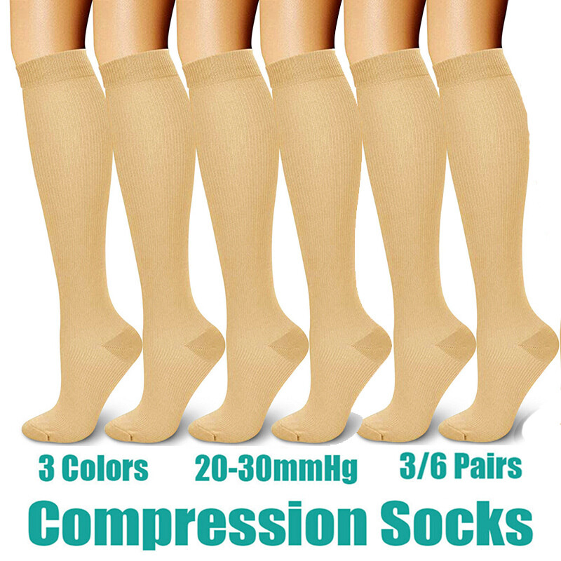 Compression Socks 20-30 mmHg Medical&Althetic for Edema, Diabetic, Varicose Vein