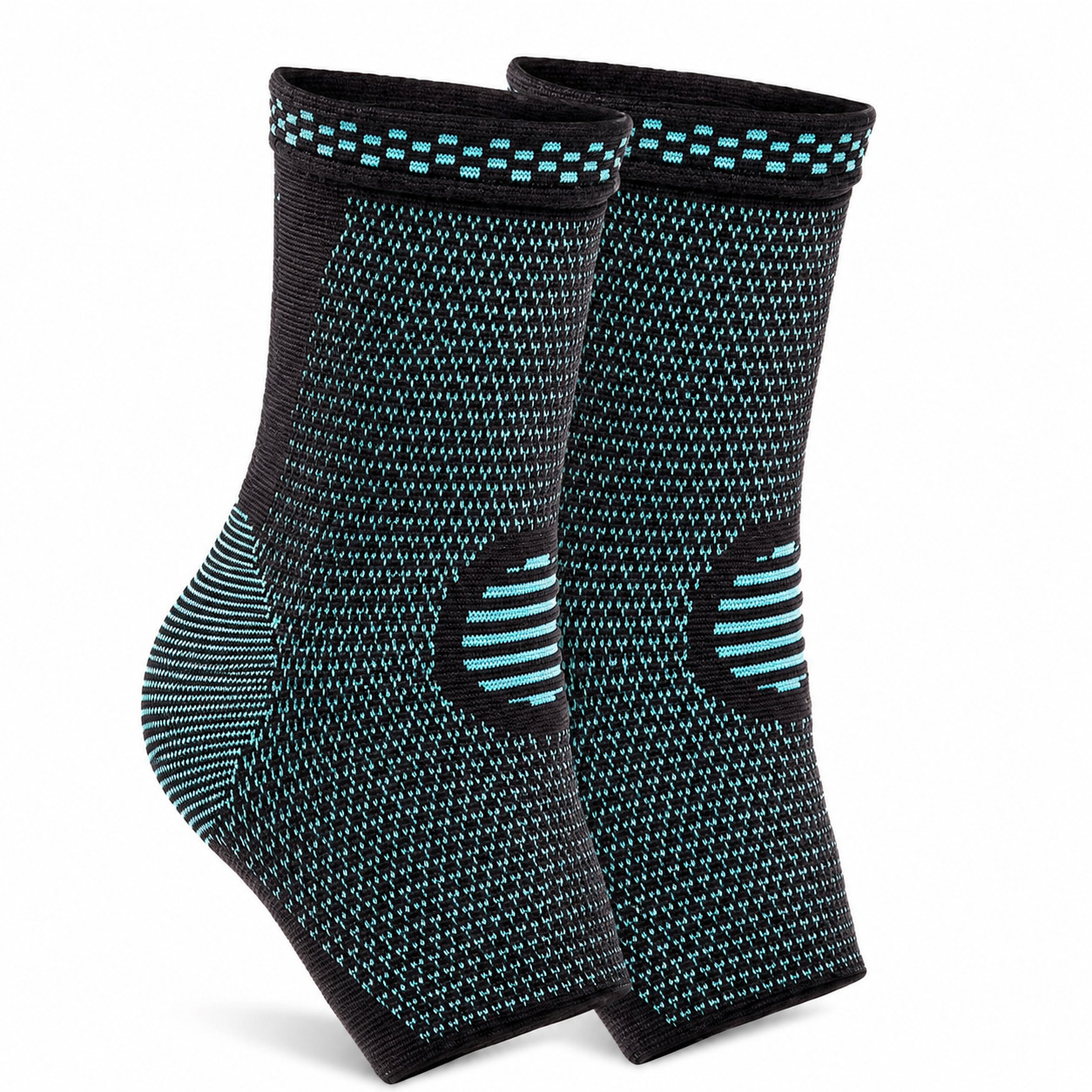 2 Pack Ankle Compression Sleeves Support Brace for Running Sports Men Women