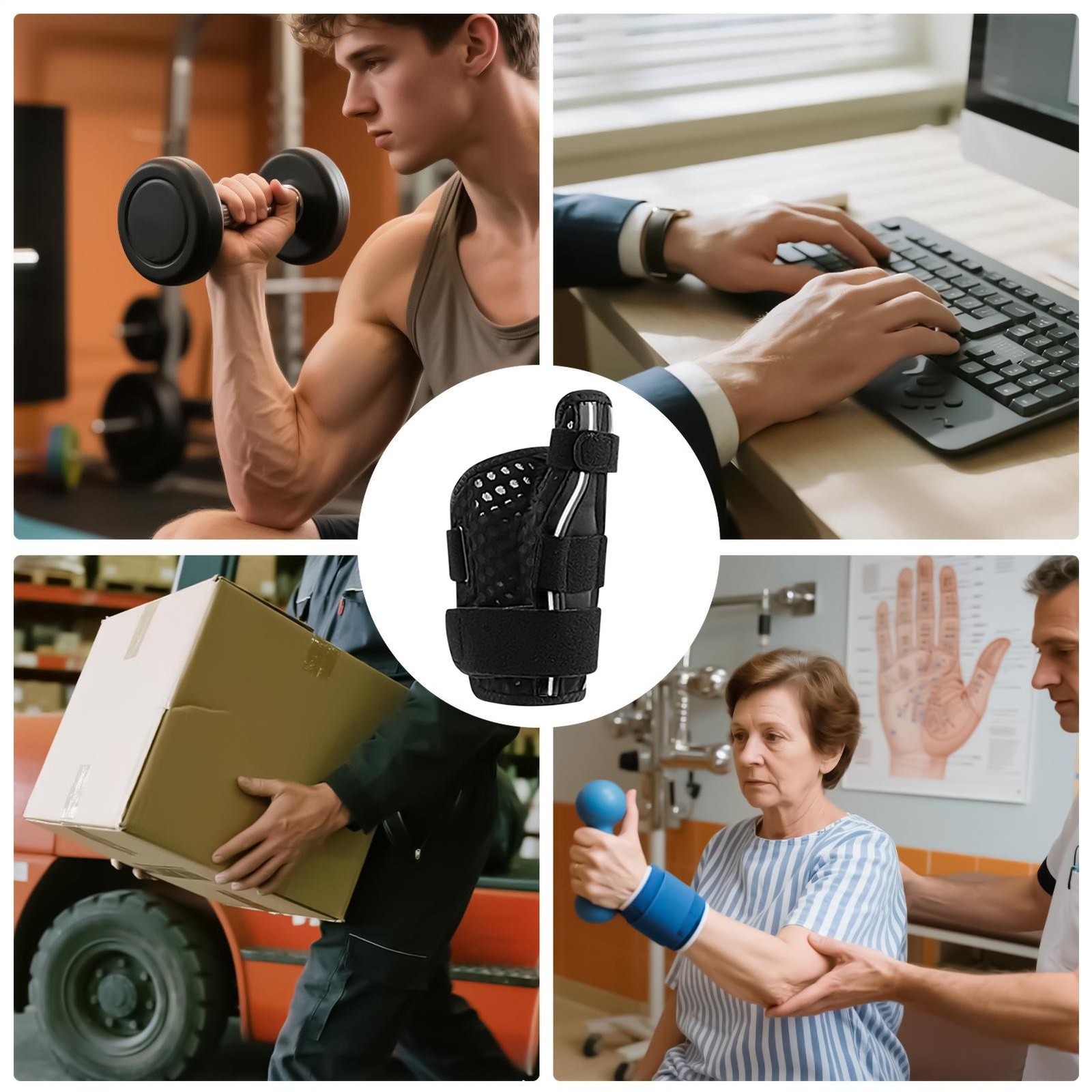 Thumb And Wrist Brace Right Left Hand For Arthritis And Support Ergonomical