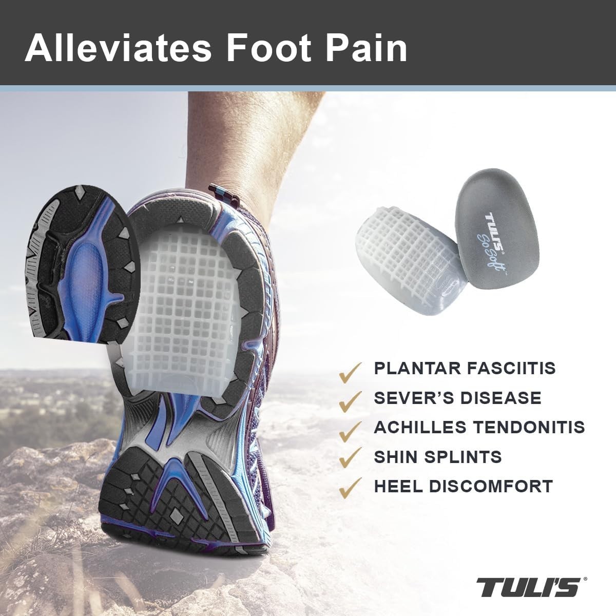 Multi-Layered Shock Absorbing Heel Cups