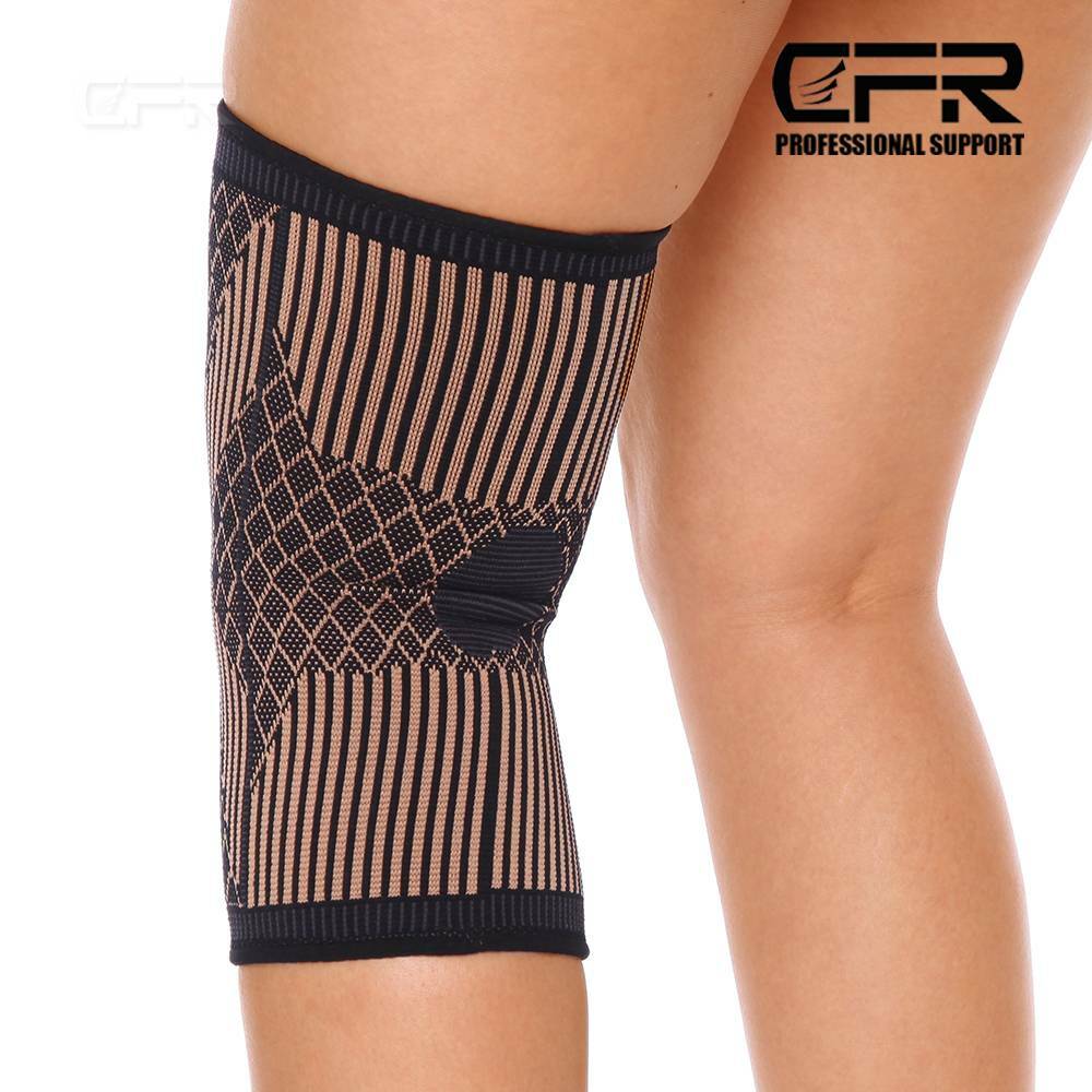 Copper Infused Knee Brace Support Stabilizer Patella Compression Sleeve Wrap CFR
