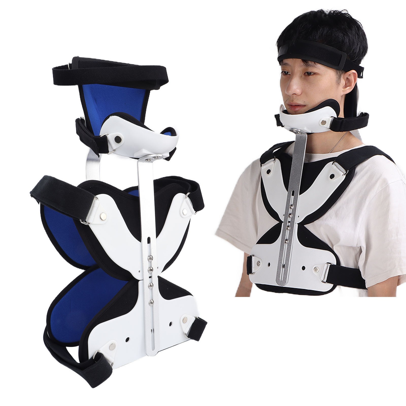 Cervical Thoracic Brace Head Neck Support Orthosis Fixation Corrector