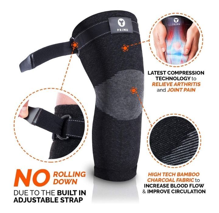 PRIM8® Knee Brace Compression Sleeve (2-Pair)