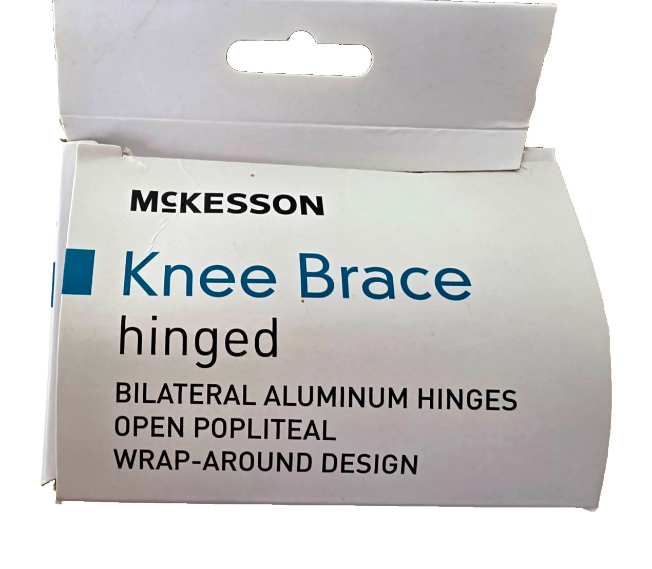 McKesson Open Patella Popiteal Hinged Knee Brace Black X Large 23-25.5″ XL NIB