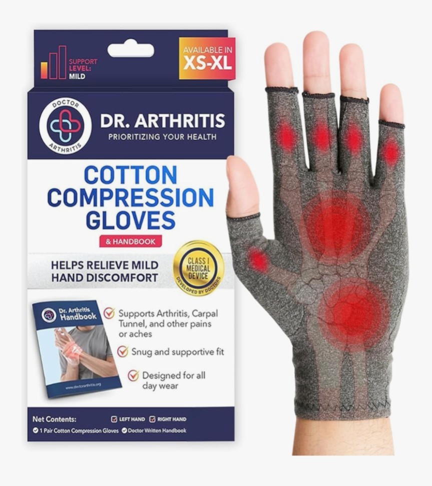 Dr Arthritis Hand Compression Gloves Men And Women Open Finger Arthritis Size S