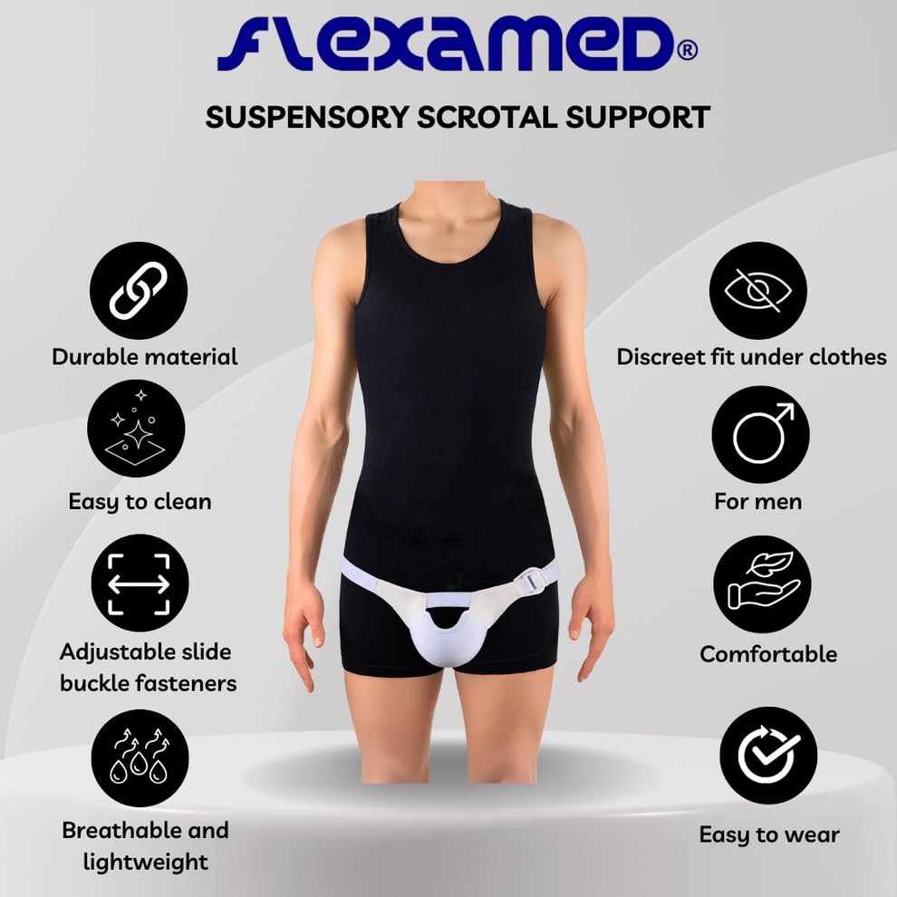 FlexaMed Scrotal Support Small Leg Straps