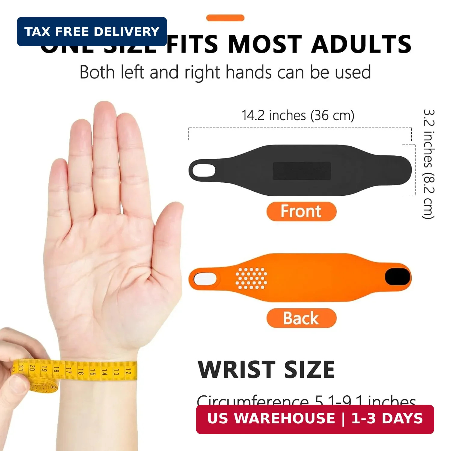 2PCS Ulnar Wrist Brace for Right & Left Hand, Ultra-Thin Elastic Wrist Wrap Comp