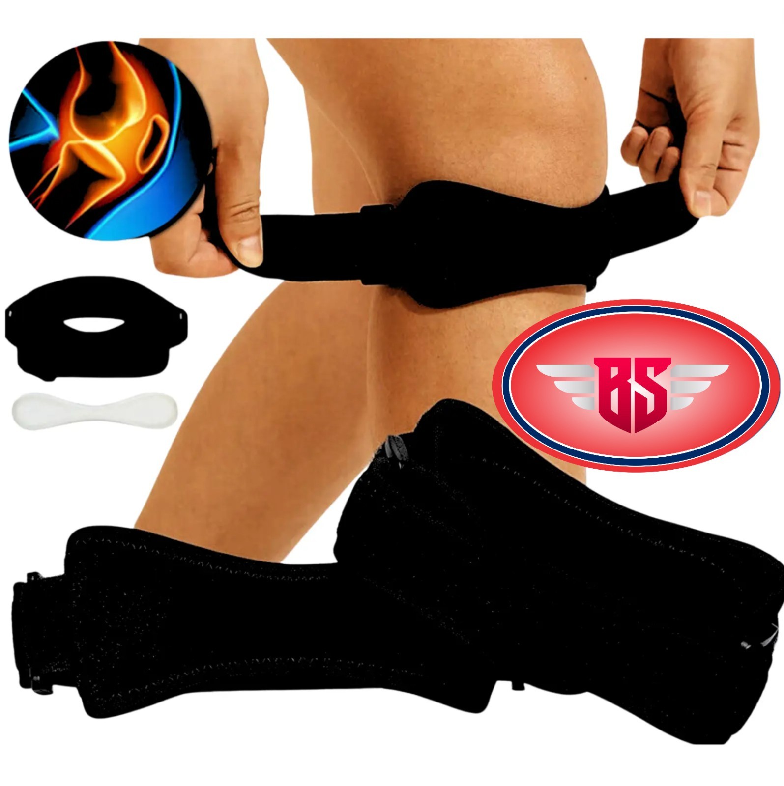 Knee Brace Support Patella Stabilizer Strap Arthritis Running Tendon Pain Relief