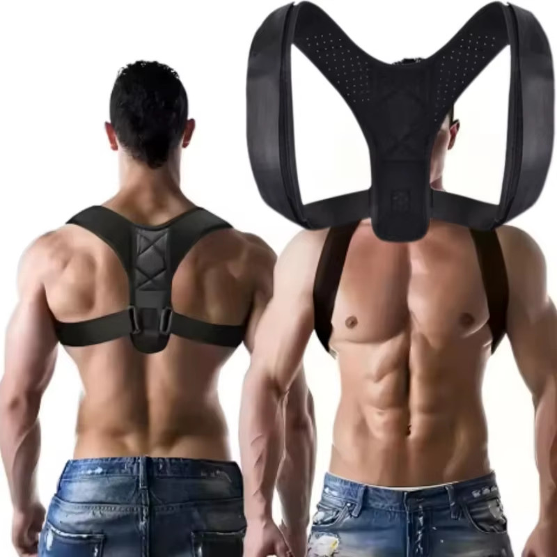 Adjustable Back Posture Corrector Shoulder Lumbar Support Spine Brace Belt