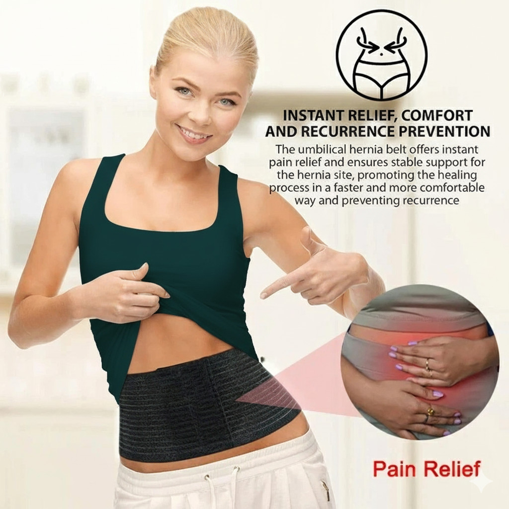 Umbilical Hernia Belt for Men Women Abdominal Binder Naval Post Surgery belt