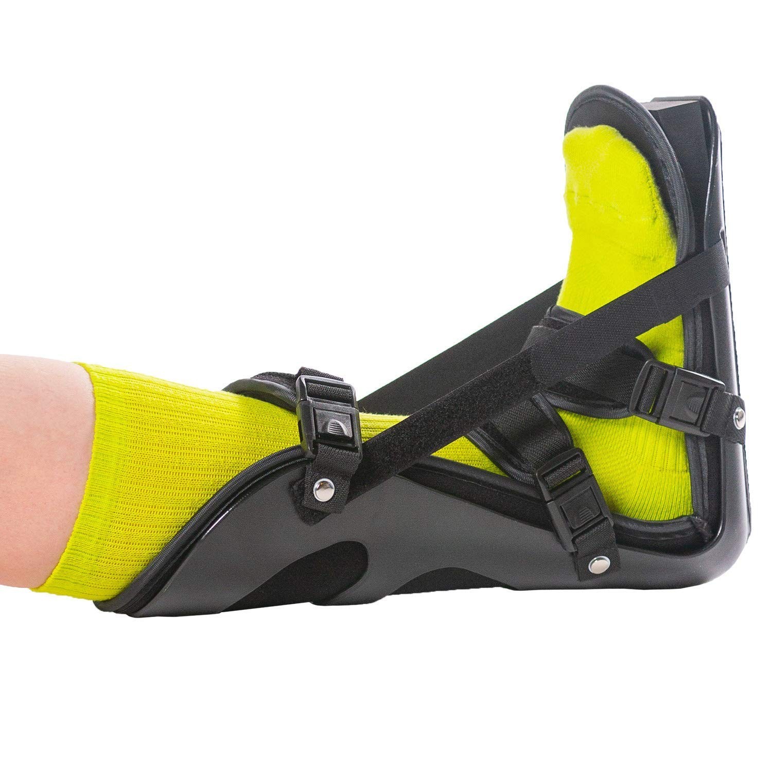 BraceAbility Sleeping Stretch Boot Plantar Fasciitis Night Splint Achilles Large