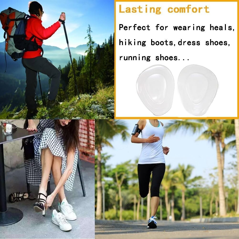 Metatarsal Pads Ball of Foot Cushions 8 Pack Gel Pain Relief for Men Women