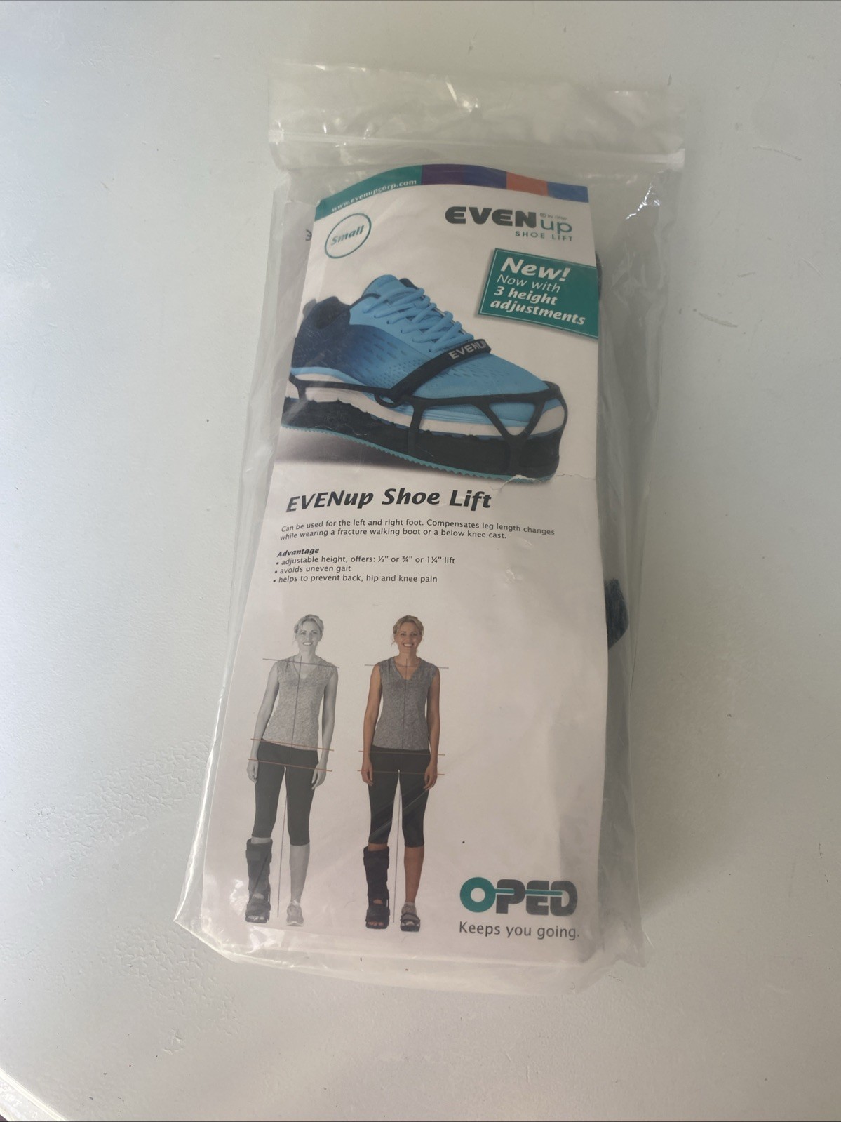 EVEN-Up Shoe Lift Adjustable Leveler Balancer Size Small Men 6-8 | Womens 5-8.5