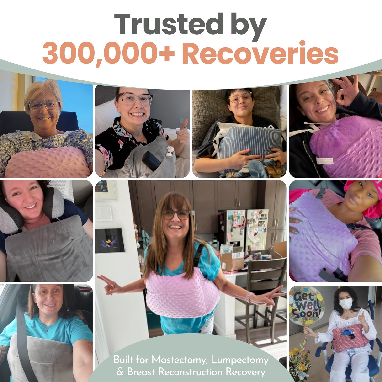 MOYOAMA Post Mastectomy Pillow Post Surgery – Wearable Chest Protection with …