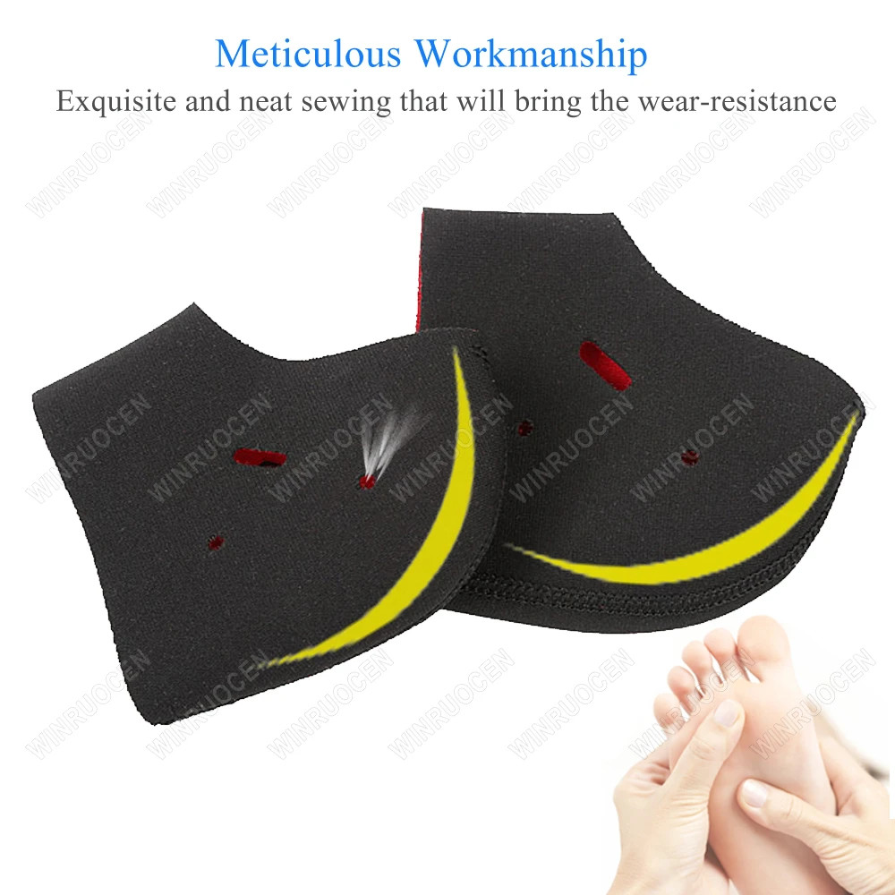 Women’s Heel Care Kit Plantar Fasciitis Socks Anti-Crack Breathable Forefoot Pad