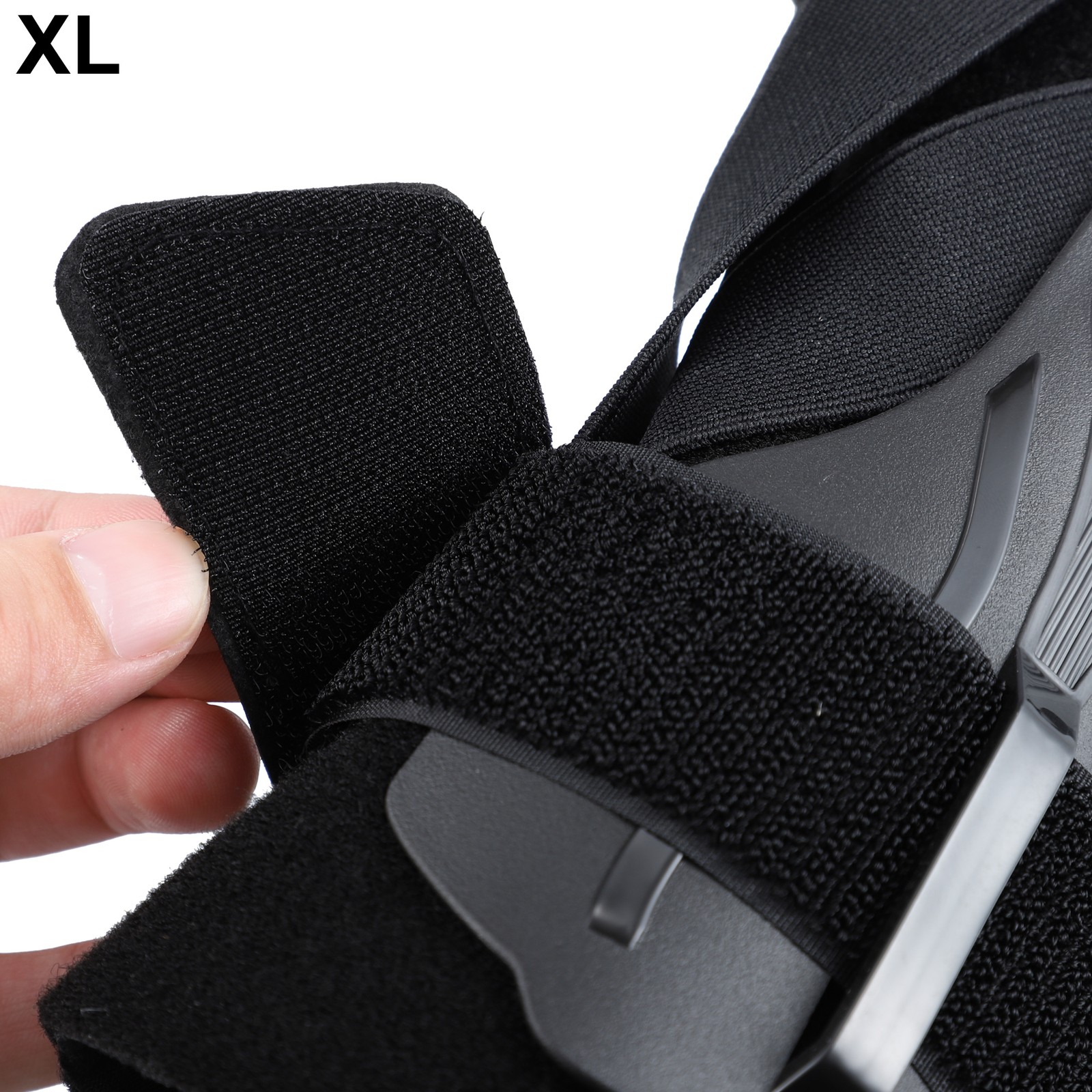 Ankle Support Elastic Brace Compression Sport Sleeve Black XL