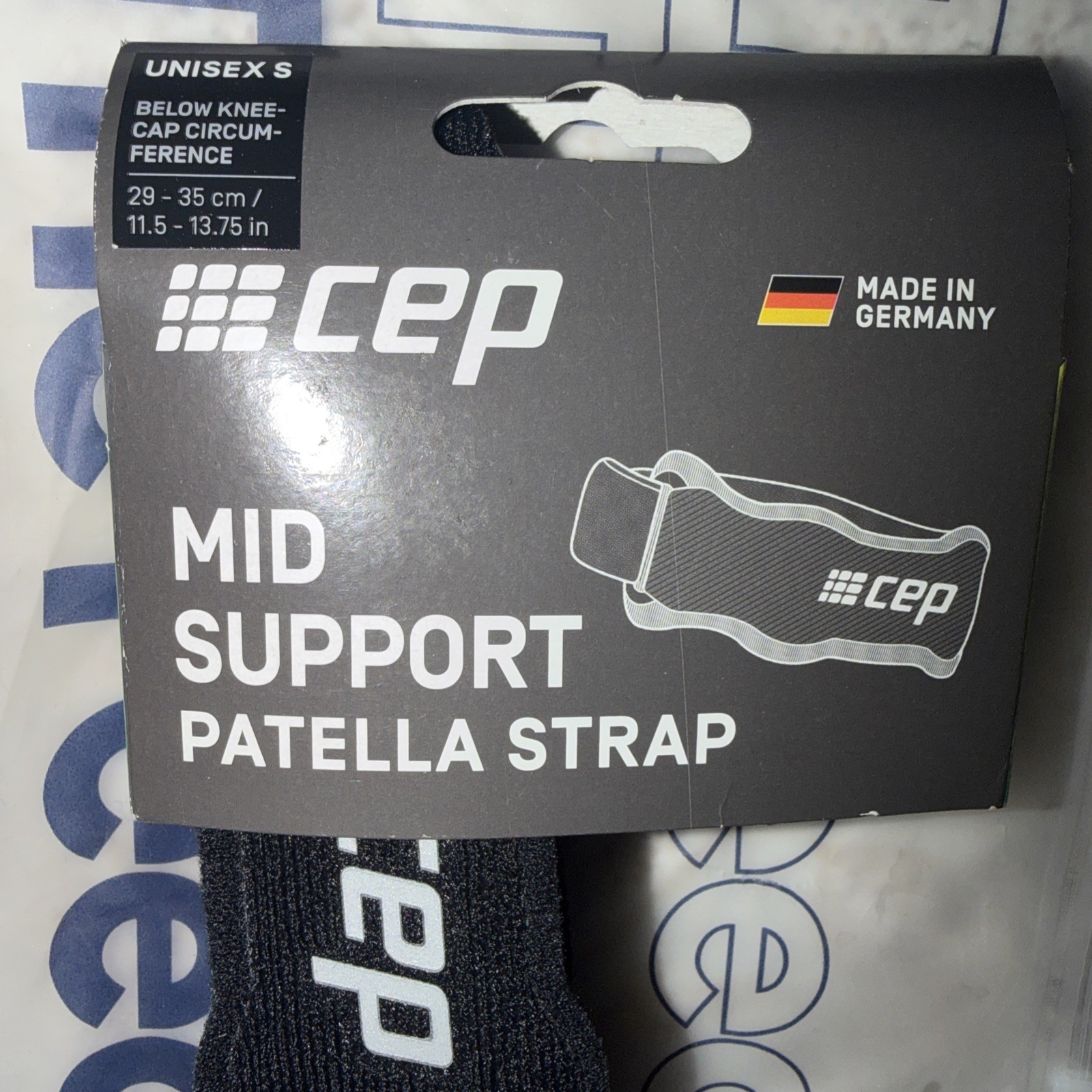 Cep Mid Support Patella Strap Small Black Unisex Adjustable 11.5 to 14.75 in.