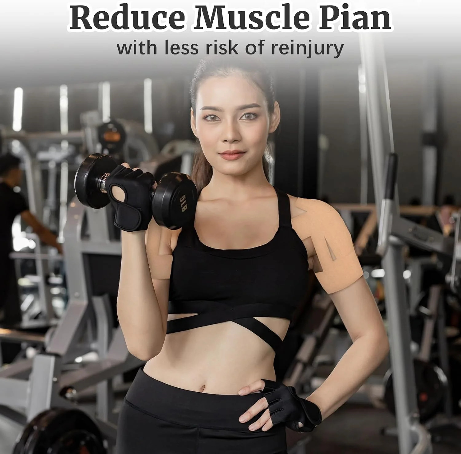 Kinesiology Tape for Shoulder Precut,15Pcs 15 Skin Color