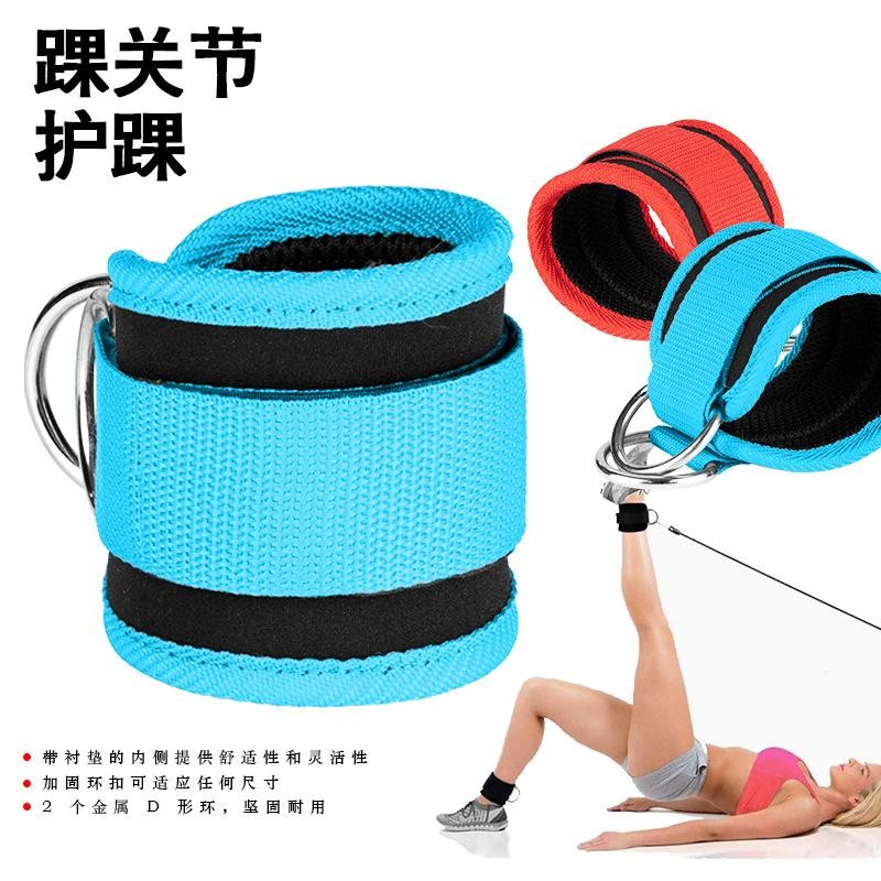 Gym Ankle Straps with Double D-ring, Adjustable Neoprene Padded Cuffs for Leg Tr