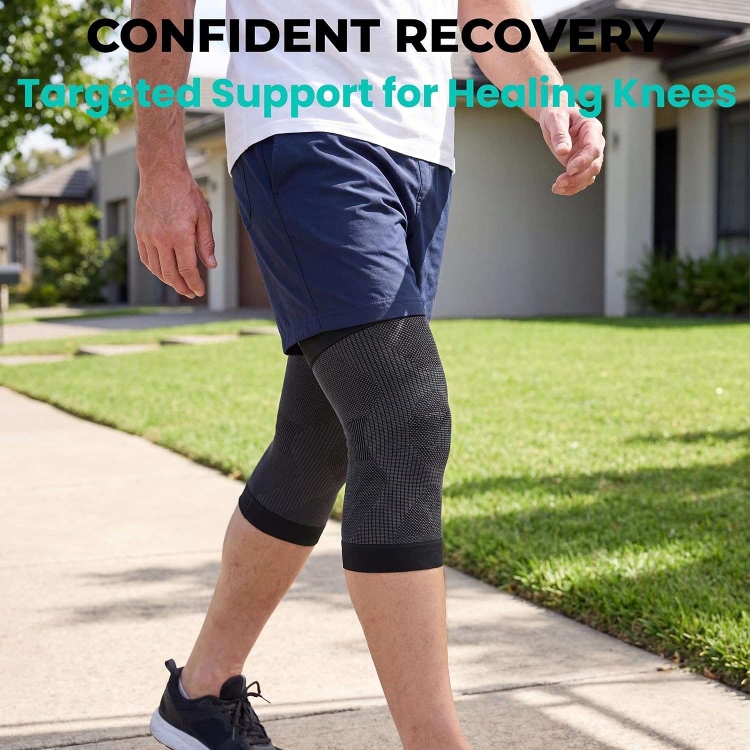 High-Quality Knee Compression Sleeves – 2 Pack | Relief for Arthritis & Swelling